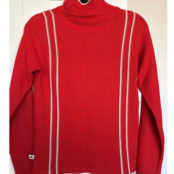 Vintage Retro Nike Unisex Wool Blend Red ACG Thermal Layer 1/4 Zip Sweater, Sz M - Picture 2 of 7